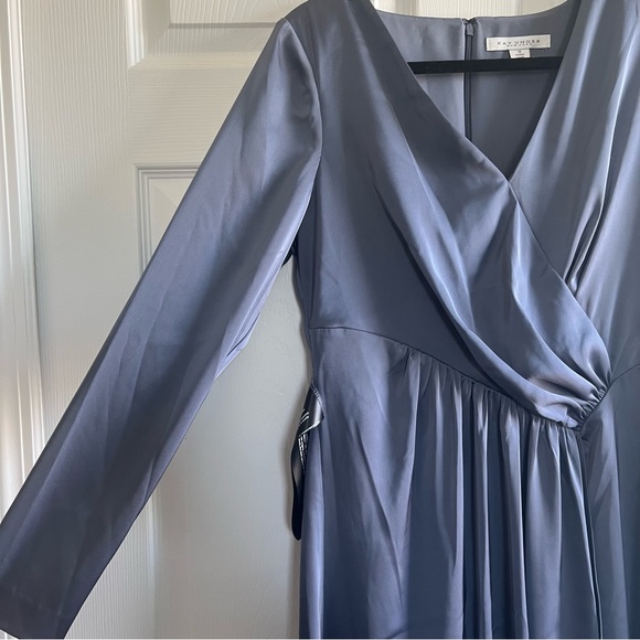 KAY UNGER Helena Hi-Lo Charmeuse Midi Dress - NEW WITH TAG - Picture 5 of 10